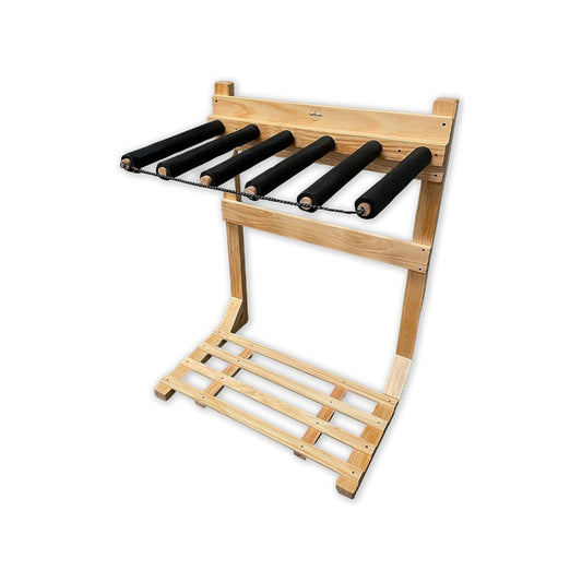 Wooden Quiver Surfboard Floor Rack