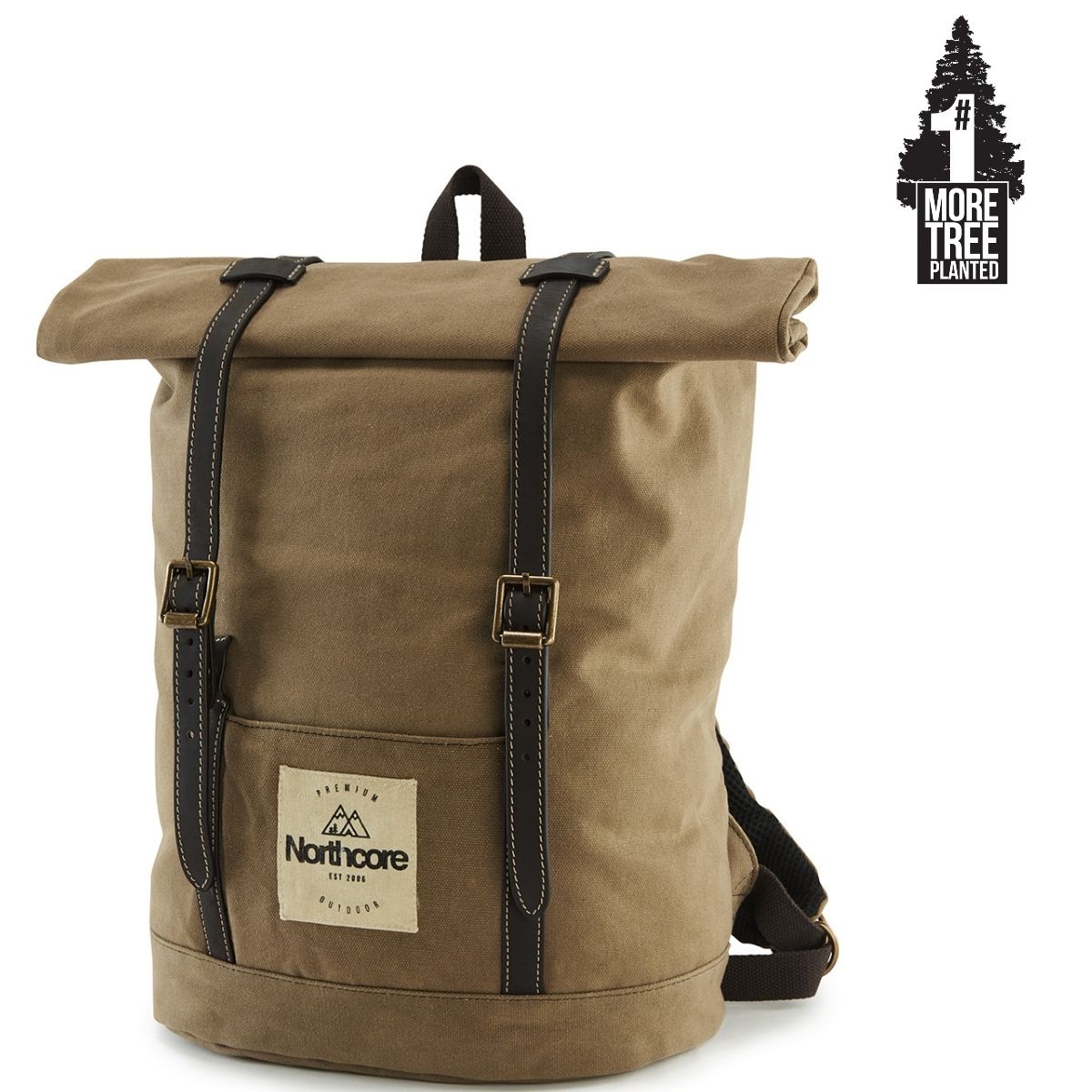 Waxed Canvas Back Pack - Chocolate