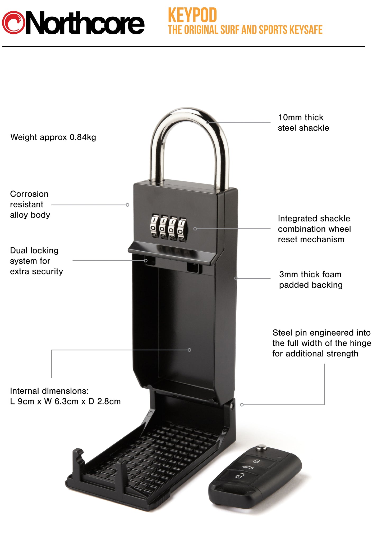 Northcore 5GS Keypod KeySafe specs