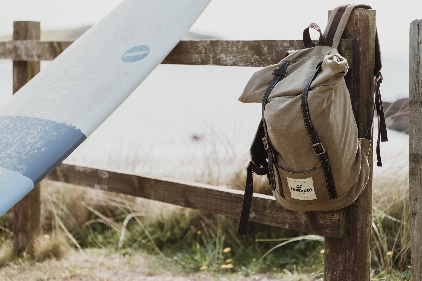 Waxed Canvas Back Pack - Chocolate