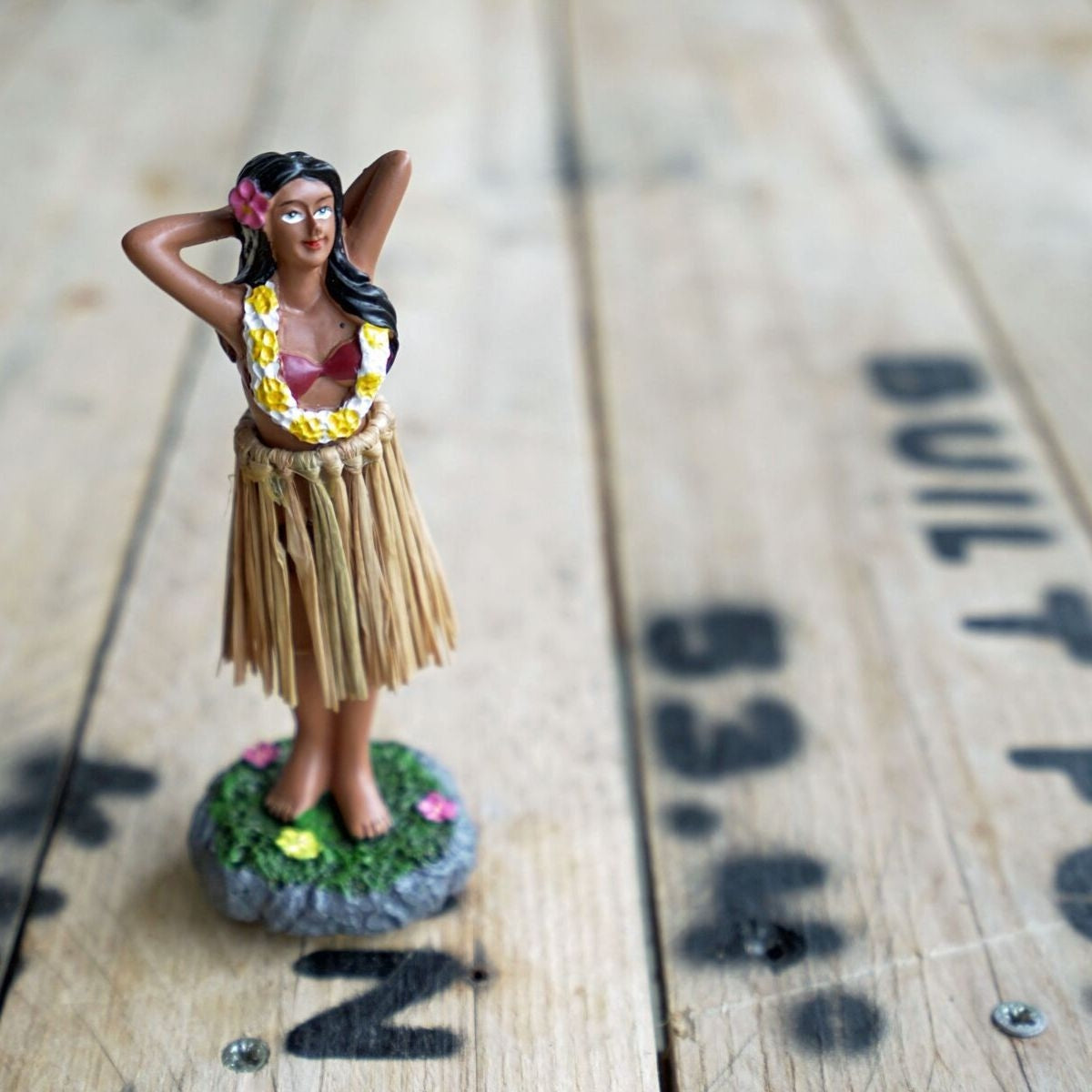 Hawaiian Hula Dashboard Doll