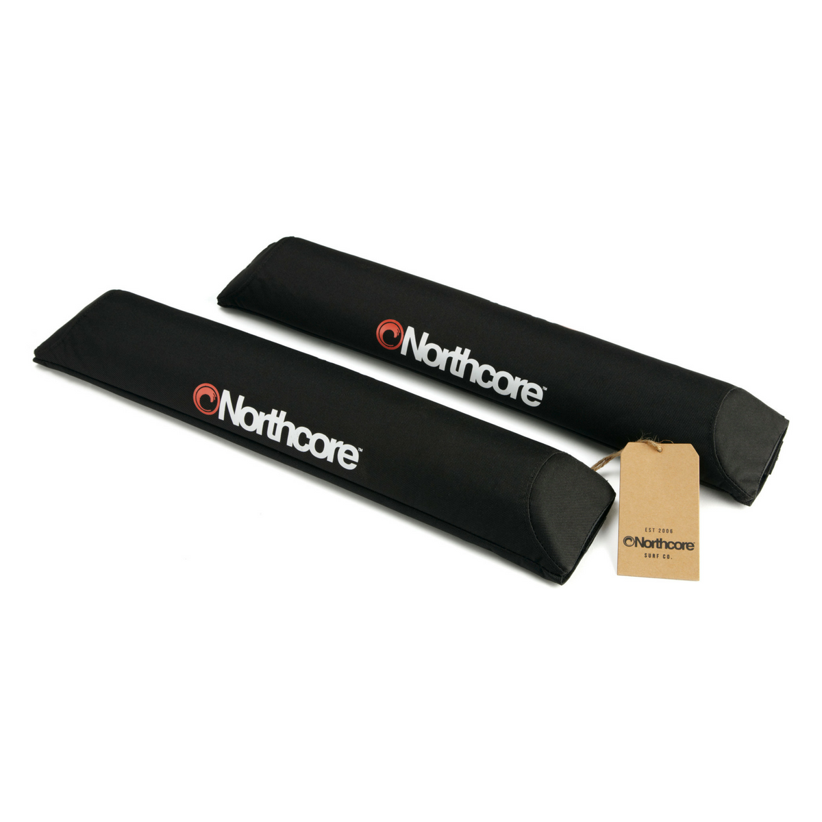 Northcore Aero Roof Bar Pads Surfboard Rack Black