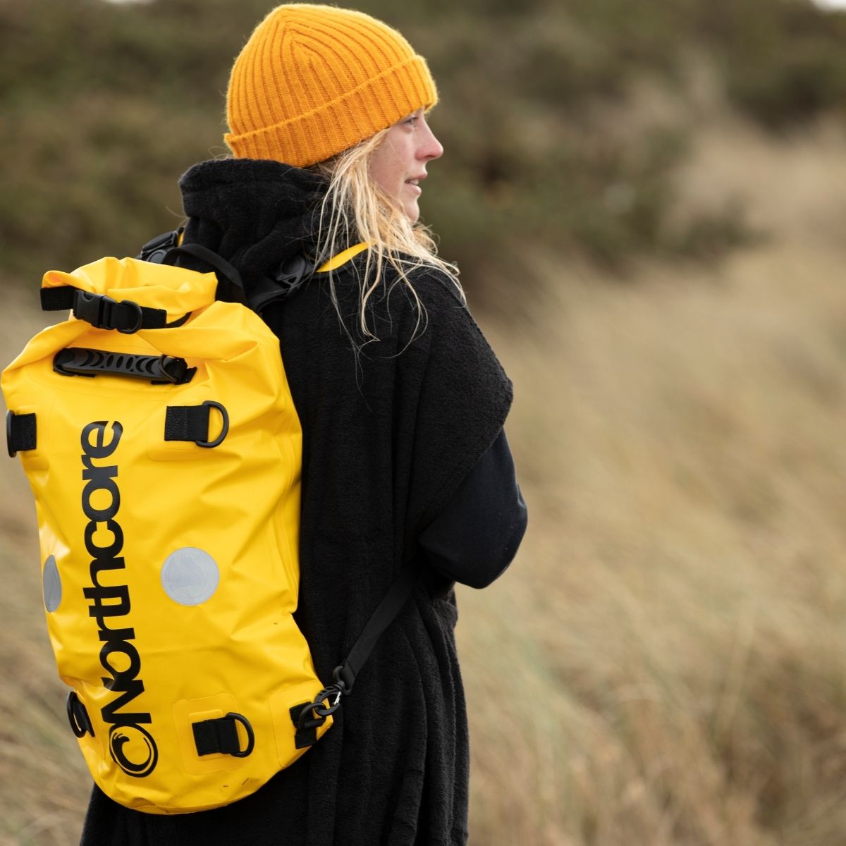 Northcore Waterproof Dry Bag Backpack Yellow 20l