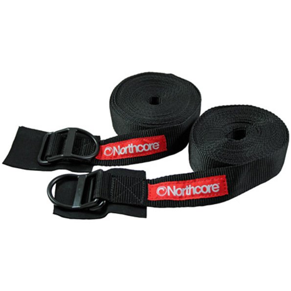 D-Ring Roof Rack Straps / Tie Downs 5M - Black