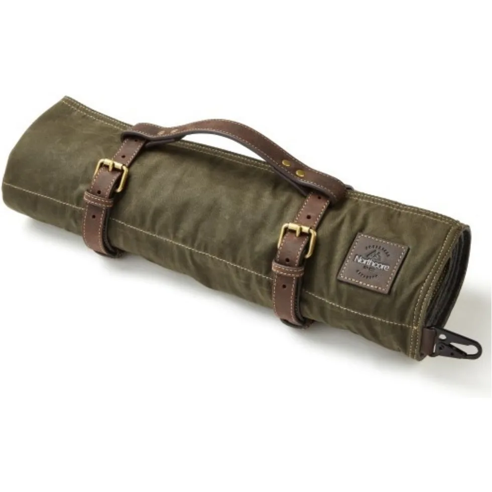 2026 Northcore Waxed Canvas Adventure Camping Roll NOCO119 - Green