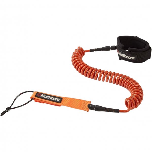 10FT SUP Coiled Leash - Orange