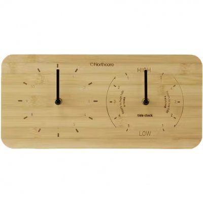 Wall Mounted Bamboo Time & Tide Clock Landscape