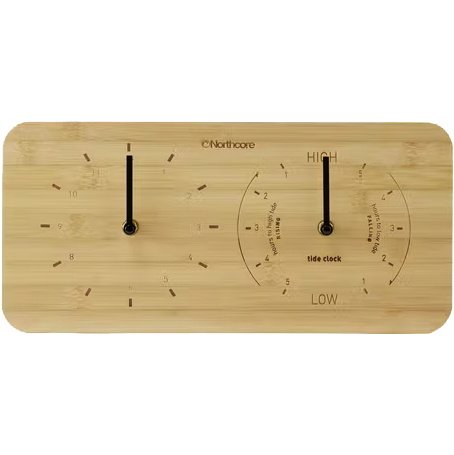Wall Mounted Bamboo Time & Tide Clock Landscape