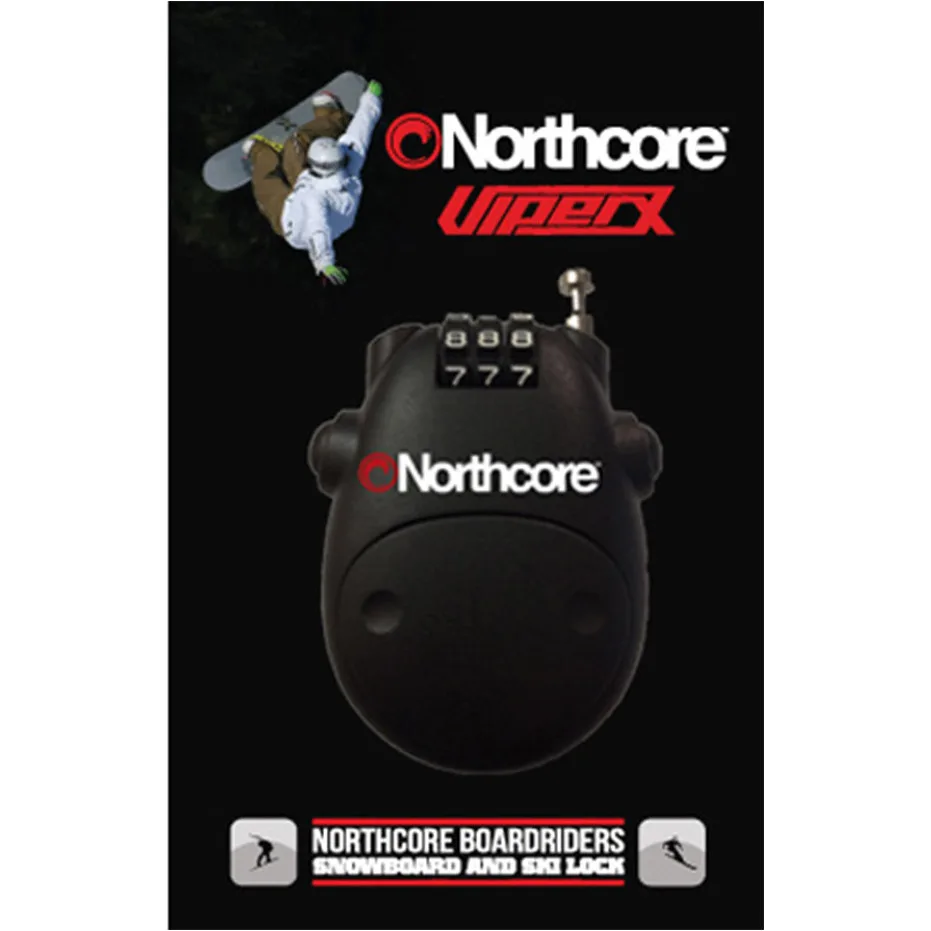 2026 Northcore Viper-X 2G Luggage Travel Lock NOCO13B - Black