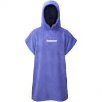 2026 Northcore Kids Beach Basha Hooded Towel Changing Robe / Poncho NOCO24D - Purple
