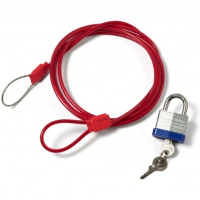Lockjaw Travel Surfboard Lock - Red