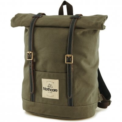 Waxed Canvas Backpack - Olive Green