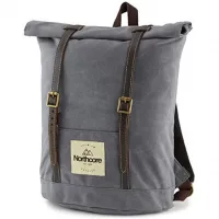 2026 Northcore Waxed Canvas Back Pack NOCO118B - Stone Grey