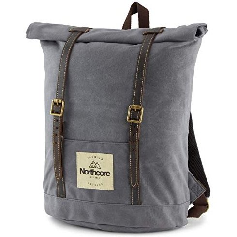 Waxed Canvas Back Pack - Stone Grey