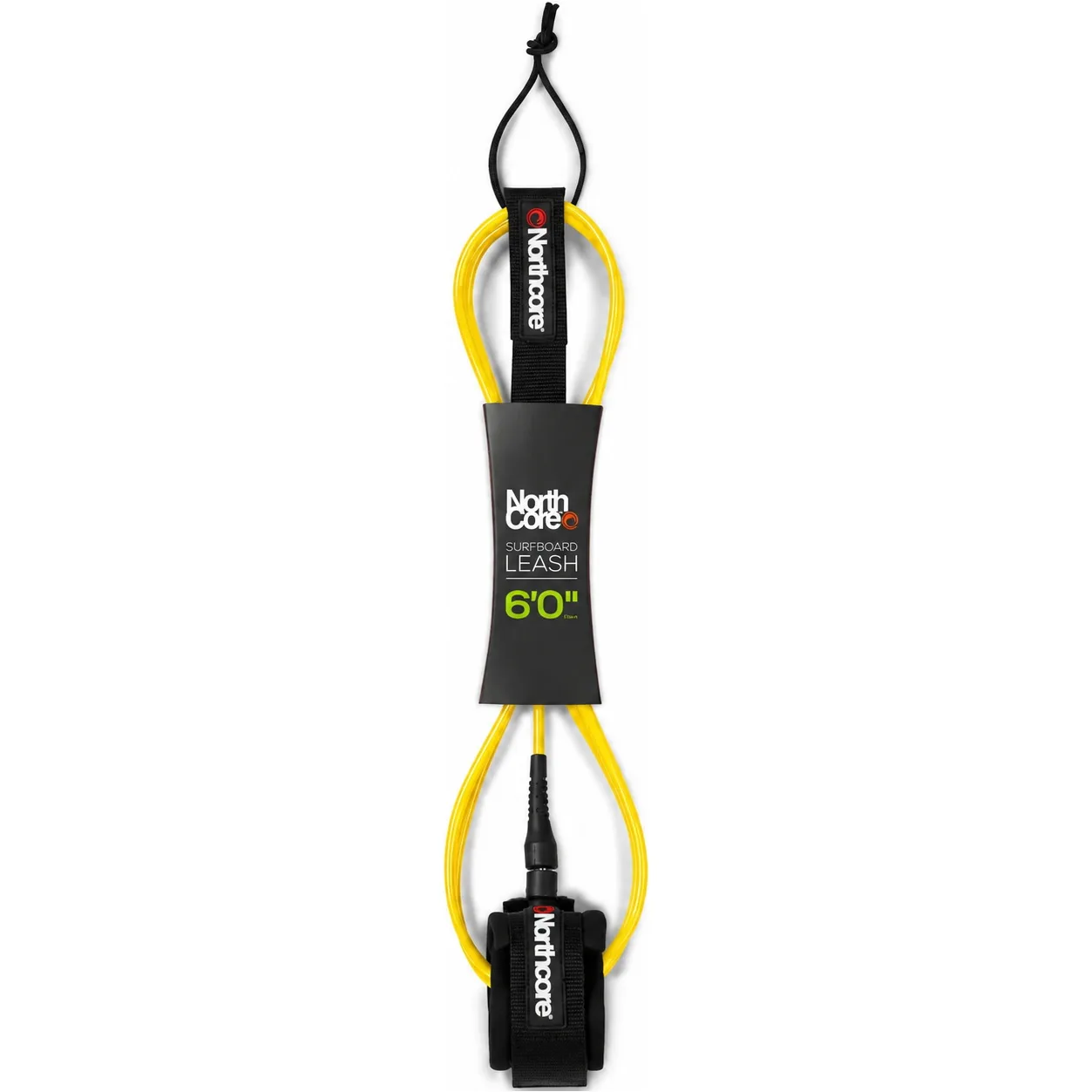 2026 Northcore 6FT Surfboard Leash NOCO54D - Yellow