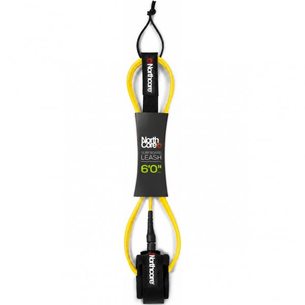 6FT Surfboard Leash - Yellow