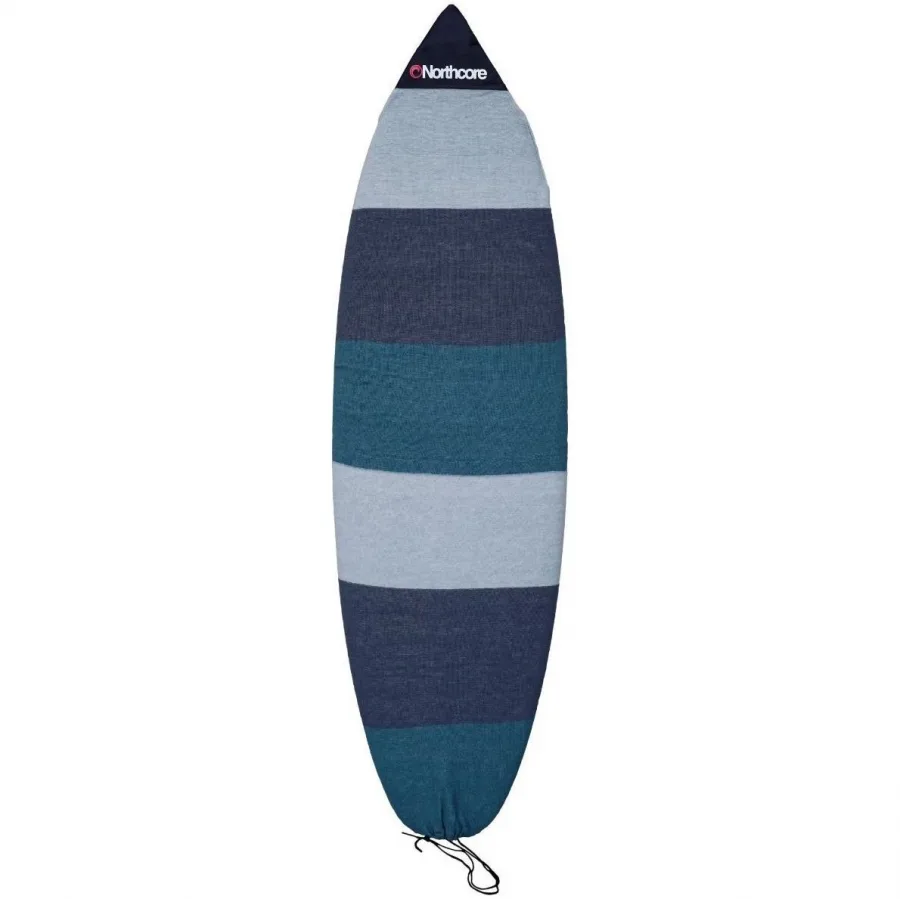 2026 Northcore Retro Stripe 6'4" Shortboard Surf Sock NOCO35B - Grey