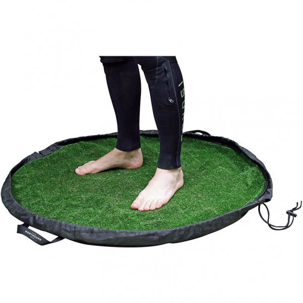 Grass Waterproof Change Mat / Bag - Black / Green