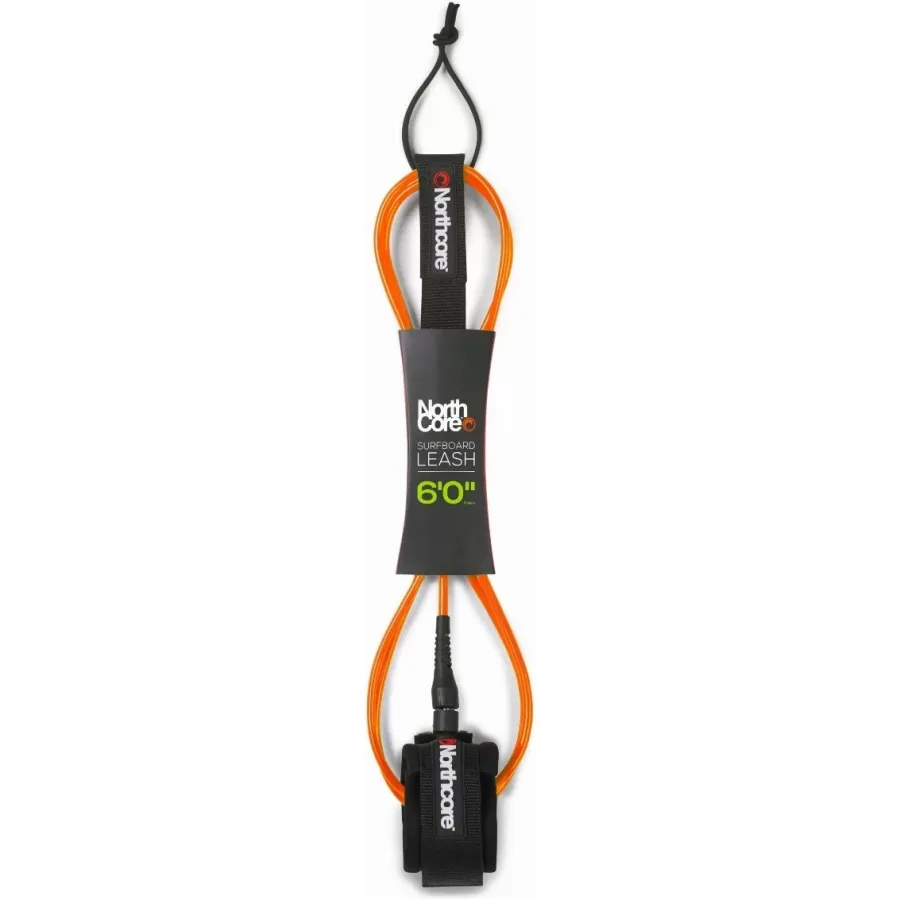 2026 Northcore 6FT Surfboard Leash NOCO54F - Orange