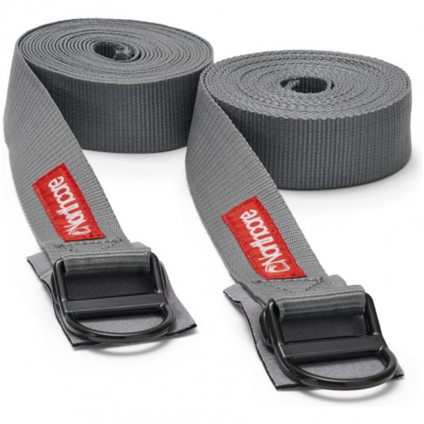 D-Ring 5M Roof Rack Straps / Tie Downs - Grey