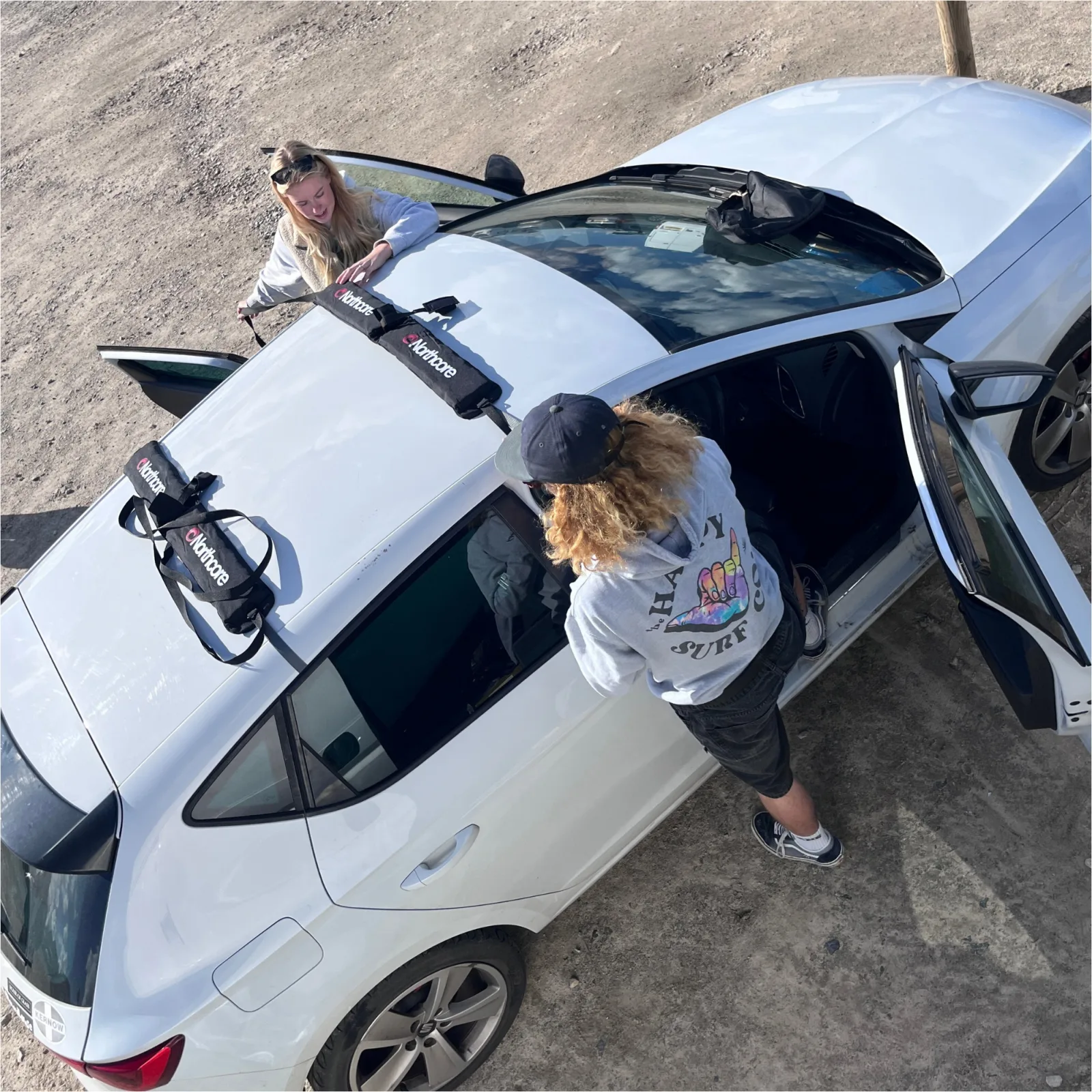 2026 Northcore Double Overhead Soft Roofracks NOCO01 - Black