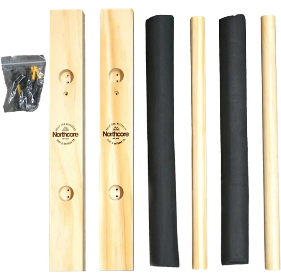 2026 Northcore Double Surfboard Rack NC1234 - Wood