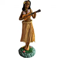 2026 Northcore Waterproof Car Seat Cover & Hawaiian Hula Dashboard Doll Bundle NCHW - Black