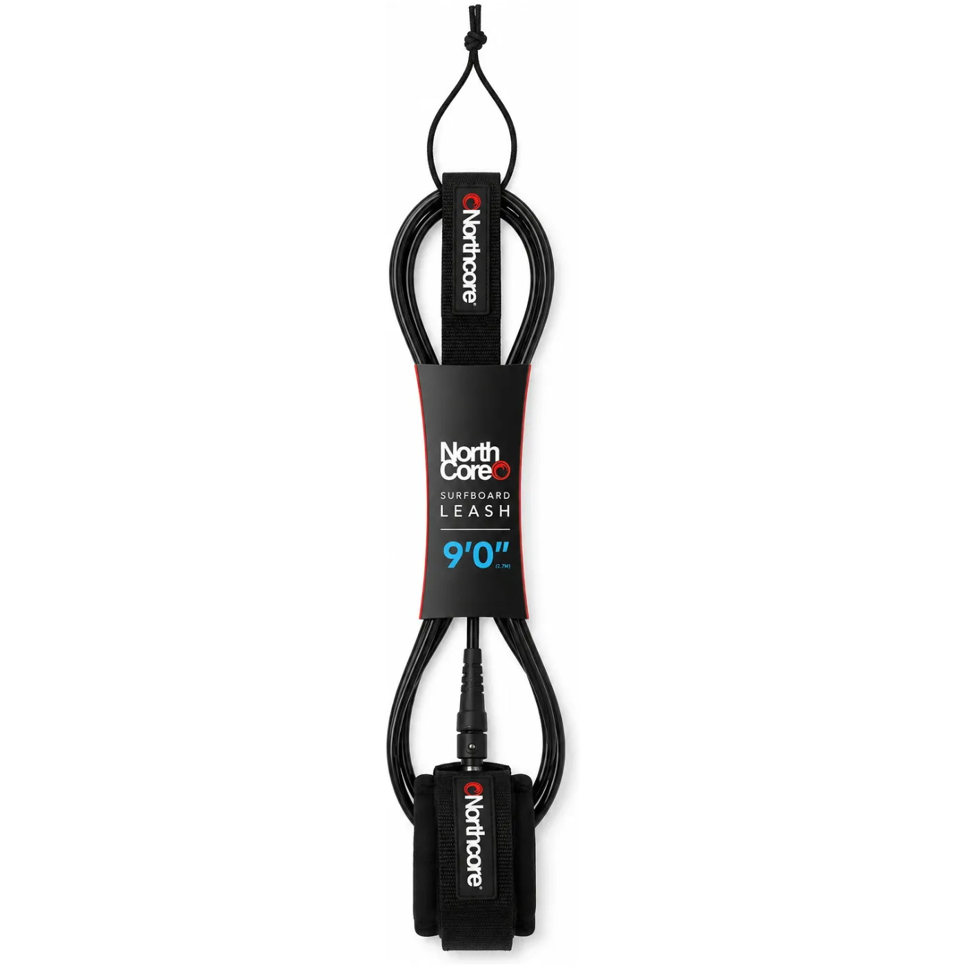 2026 Northcore 9FT Surfboard Leash NOCO57B - Black