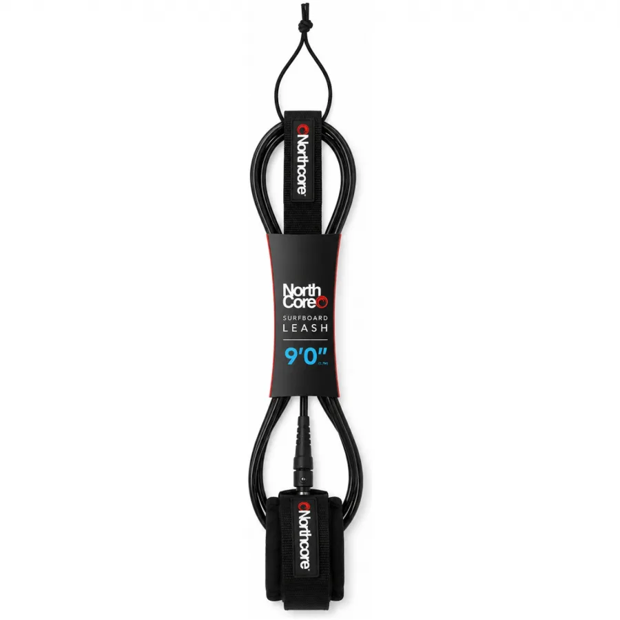 2026 Northcore 9FT Surfboard Leash NOCO57B - Black