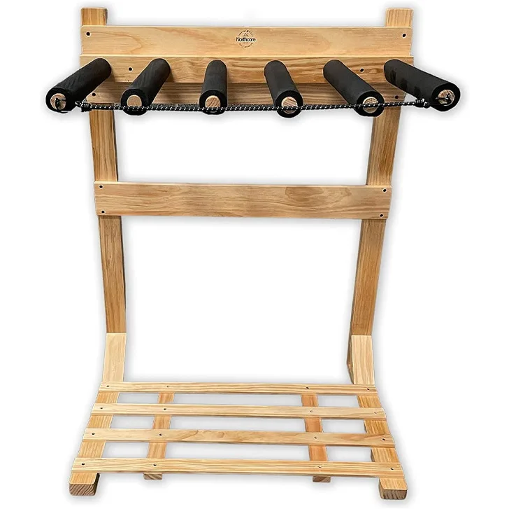 2026 Northcore Surfboard Floor Stand NC123A - Wood