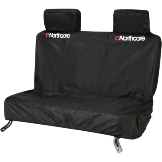 Waterproof Triple Rear Car Seat Cover - Black