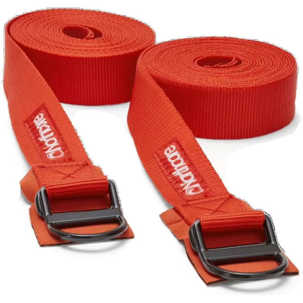 2026 Northcore D-Ring 5M Roof Rack Straps / Tie Downs NOCO22BB - Red