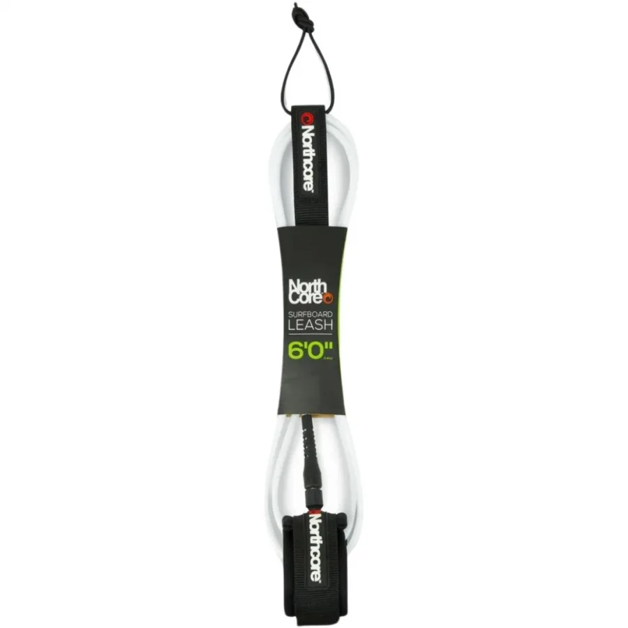 2026 Northcore 6FT Surfboard Leash NOCO54A - White