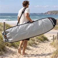 2026 Northcore Roll Top 5mm Adjustable 5'4-7'2 Board Bag - Grey