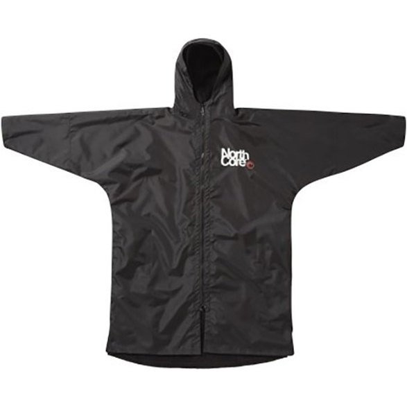 Beach Basha Pro 4 Season Changing Robe / Poncho - Black
