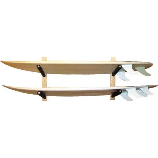 2026 Northcore Double Surfboard Rack NC1234 - Wood