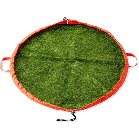 Grass Waterproof Change Mat / Bag - Red