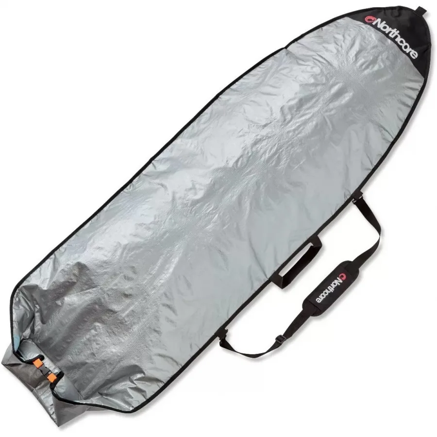 2026 Northcore Roll Top 5mm Adjustable 5'4-7'2 Board Bag - Grey