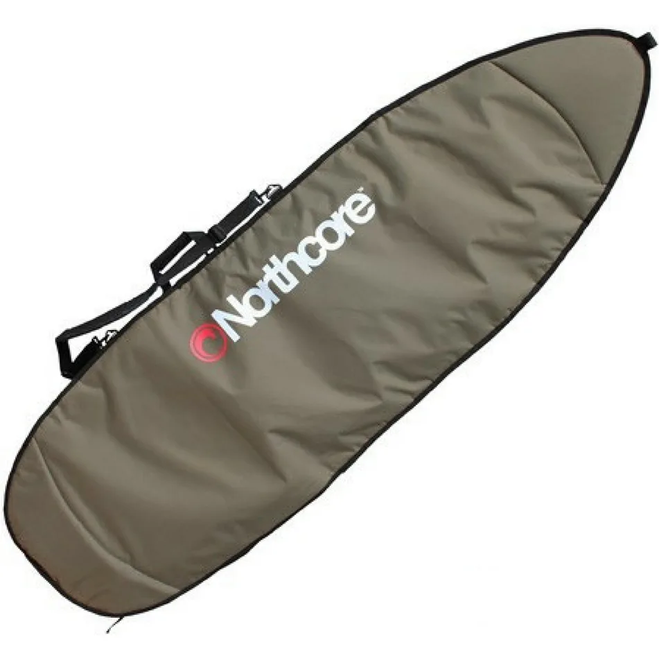2026 Northcore Aircooled 6'0" Shortboard Surfboard Day / Travel Bag NOCO23A - Olive