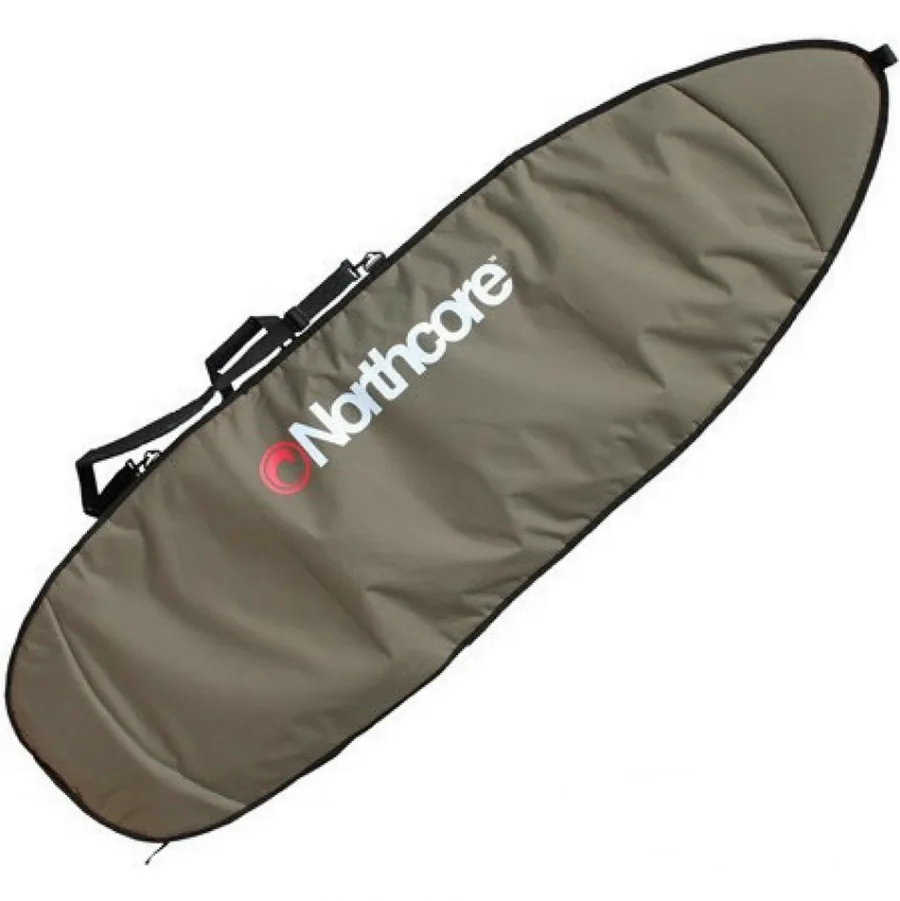 2026 Northcore Aircooled 6'0" Shortboard Surfboard Day / Travel Bag NOCO23A - Olive