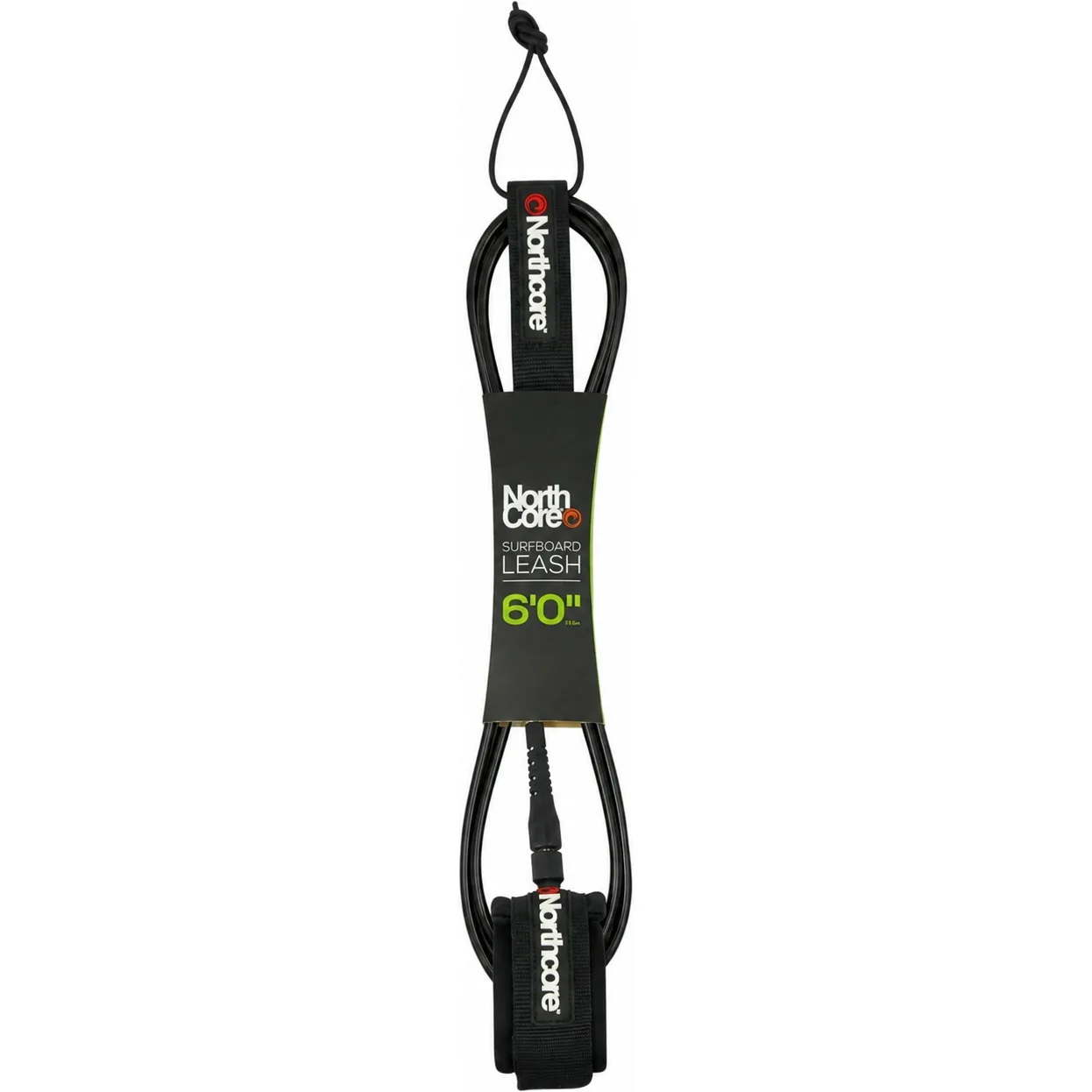 2026 Northcore 6FT Surfboard Leash NOCO54B - Black