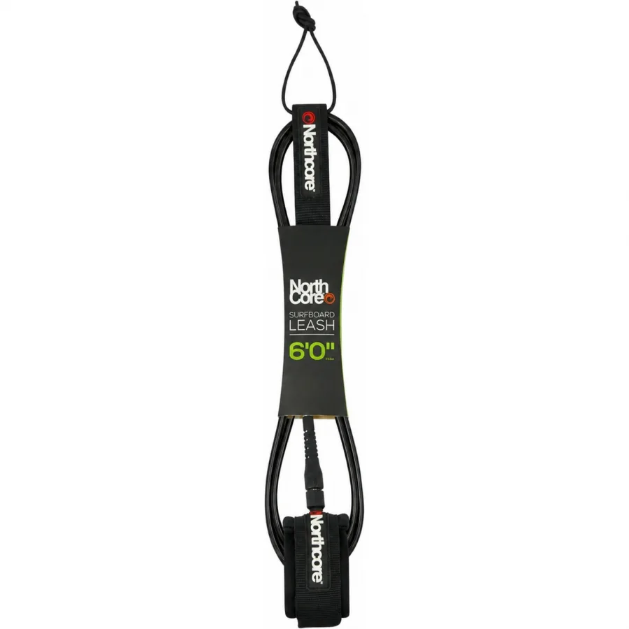2026 Northcore 6FT Surfboard Leash NOCO54B - Black