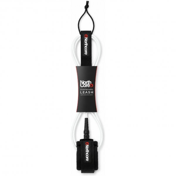 7FT Surfboard Leash - White