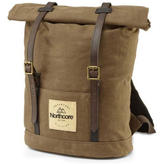 Waxed Canvas Back Pack - Chocolate