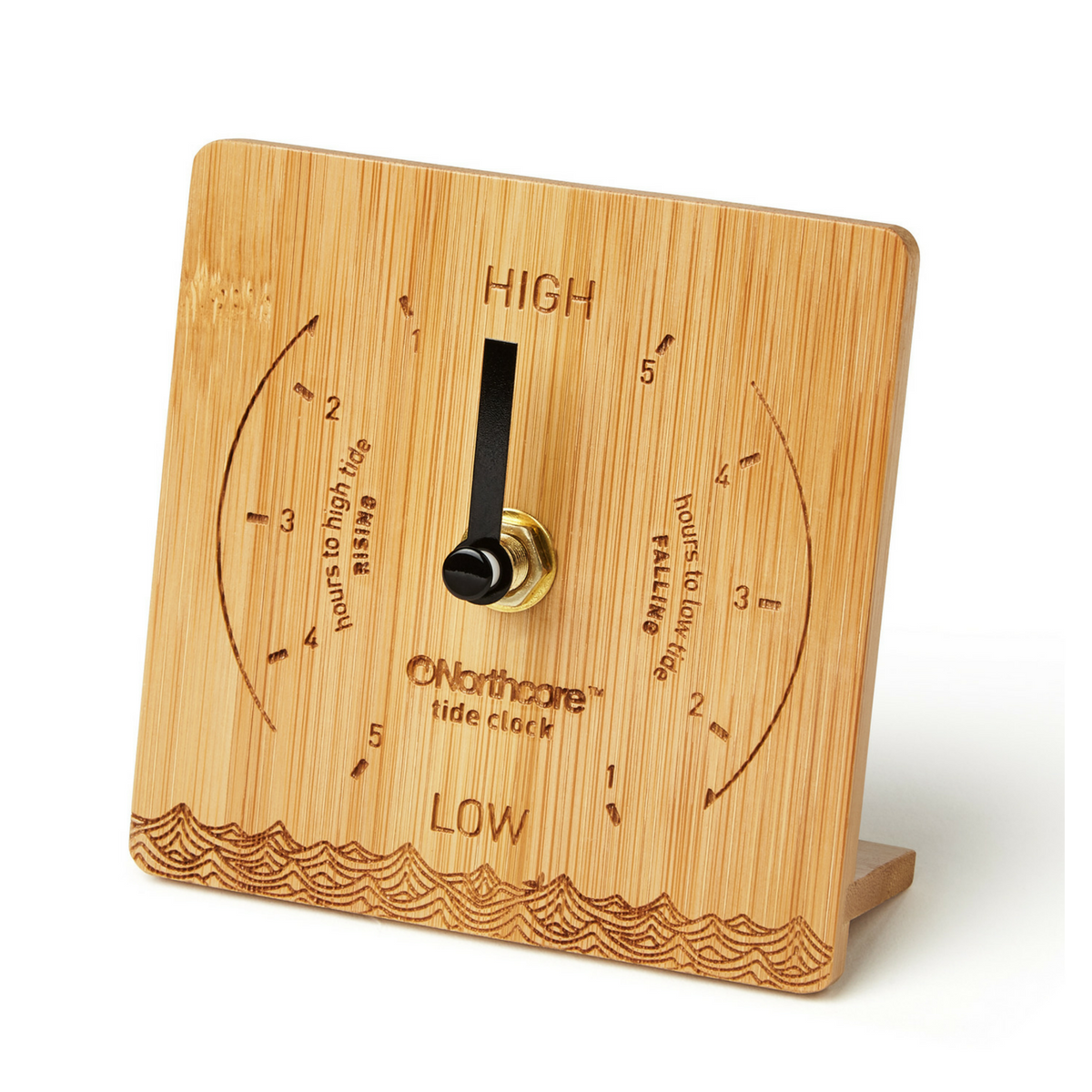 Bamboo Desk Top Tide Clock