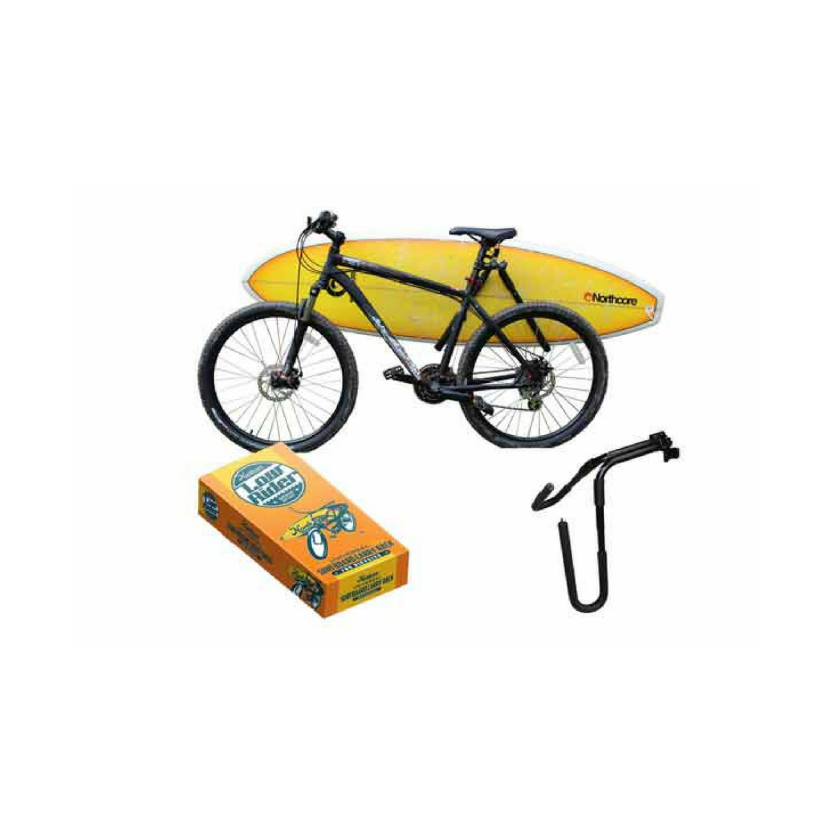 Lowrider Bicycle Surfboard Carry Rack