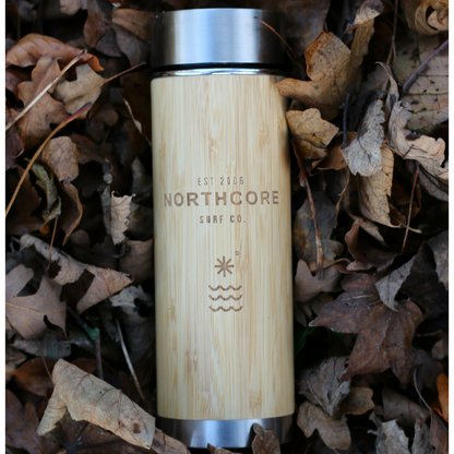 Northcore Bamboo Stainless Steel Thermos Flask 360ml