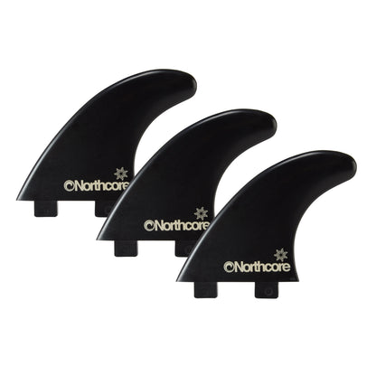 NORTHCORE essentials black surfboard fins