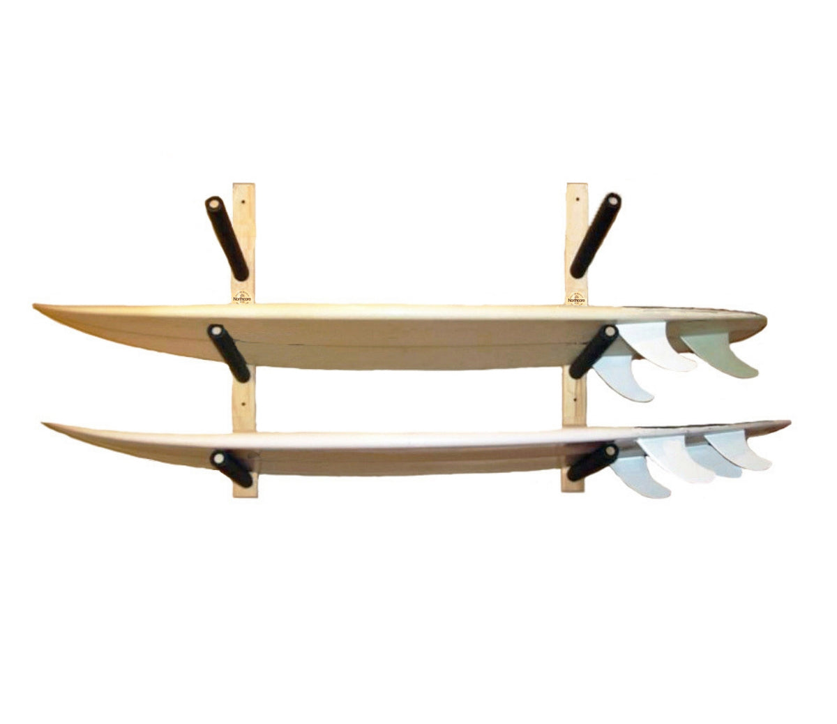 Wooden Triple Surfboard Rack