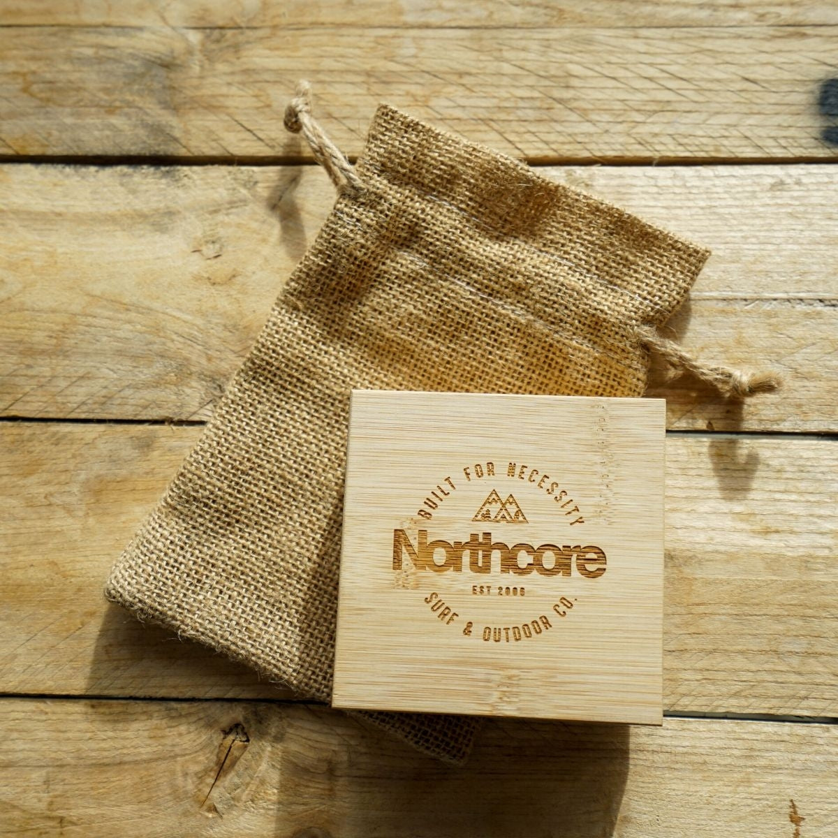surf wax box made from bamboo